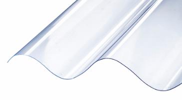 SUNLUX HI-PVC, enkeltlags ovenlysplade, B6/600R, 146/48, Klar
